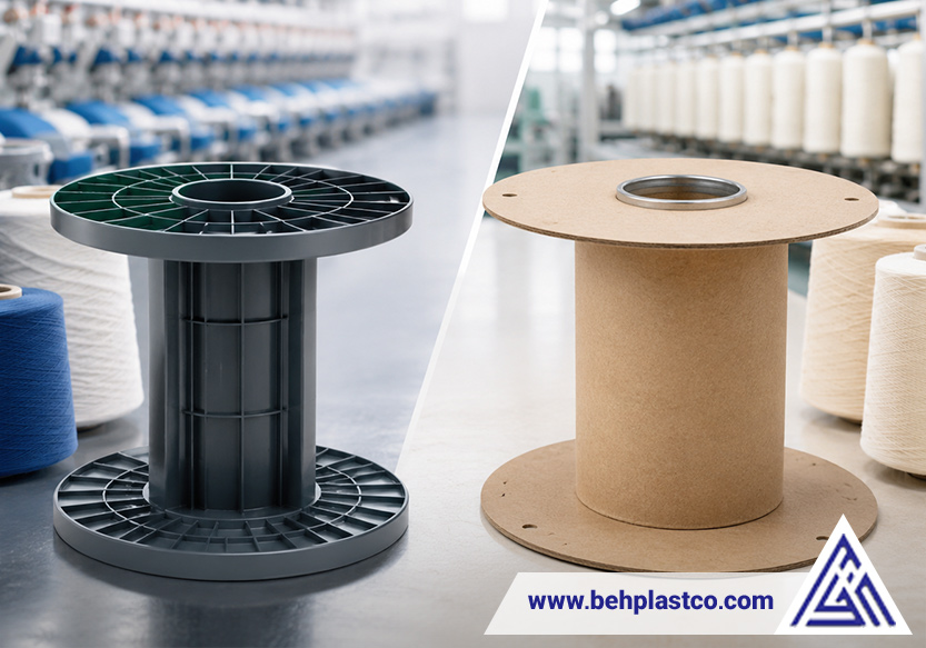 تفاوت دوک پلاستیکی و دوک مقوایی؛ کدام گزینه بهتر است؟